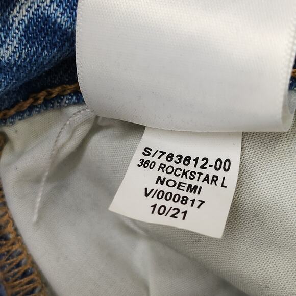 Old Navy Jeans Womens 6 Blue Extra High Rise Rockstar Super Skinny 360 Stretch - Picture 5 of 10